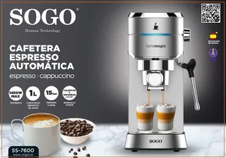 NUEVA SIN ABRIR Cafetera Espresso Sogo CAF-SS-7600