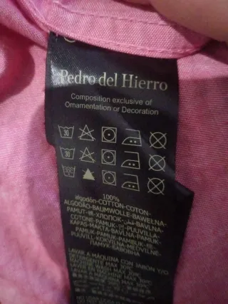Camisa Pedro del Hierro Rosa Talla M