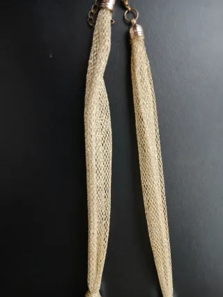 Collar Cuentas Doradas y Plateadas