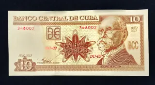 Cuba 10 Pesos 2013 Bancon Central