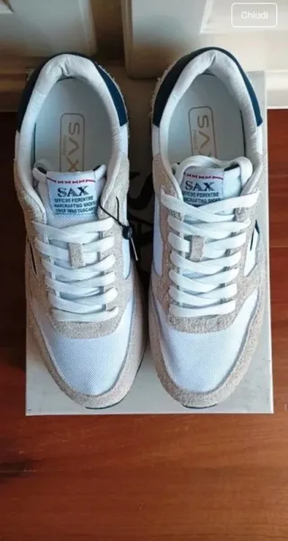 Sneakers SAX 43 Beige/Bianco