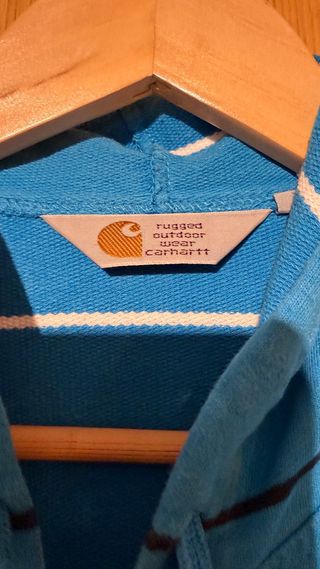 Sudadera Carhartt Azul y Blanca Rayas