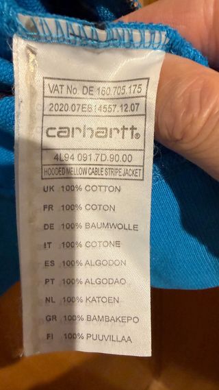 Sudadera Carhartt Azul y Blanca Rayas
