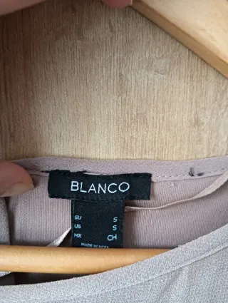 Vestido abalorios Blanco