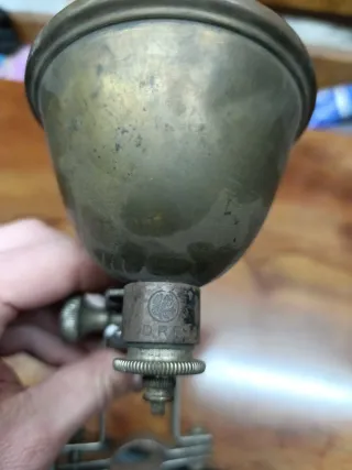 Faro delantero bicicleta antigua