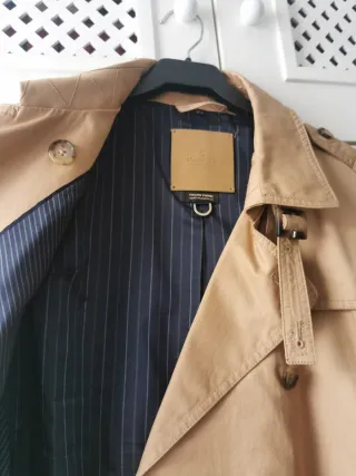 Gabardina Massimo Dutti Beige