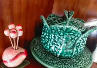 Cerámica Decorativa Frutas y Verduras