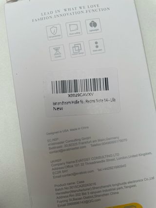 Funda y protector pantalla REDMI NOTE 14