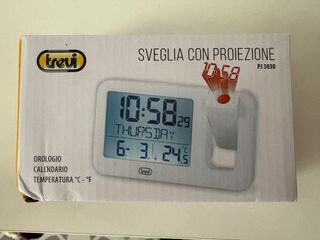 Reloj despertador digital con proyector