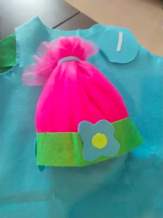 Disfraz Trolls familiar 4p