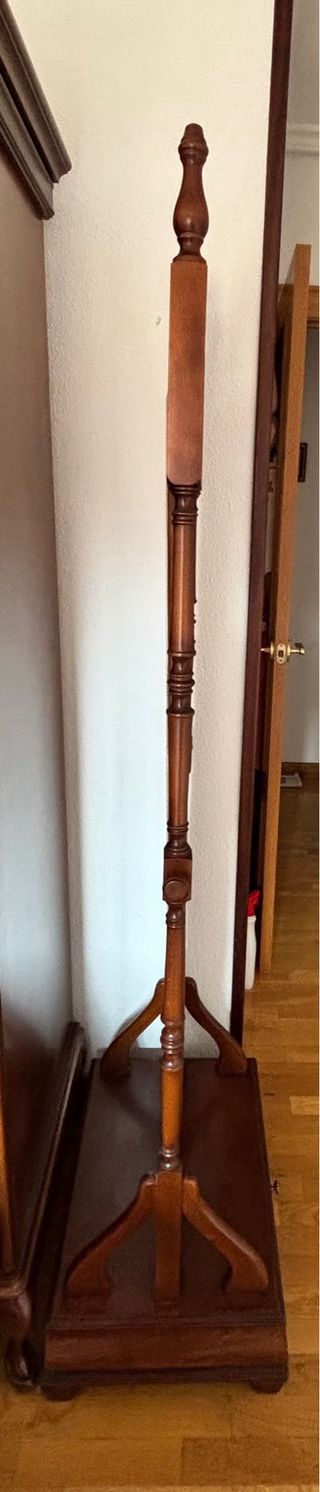 Espejo de pie madera maciza con cajón