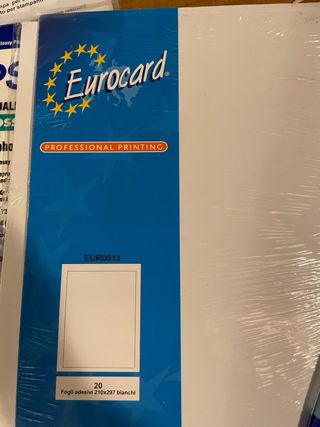 Set carte speciali stampanti Epson, Eurocard, boed