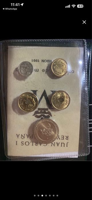 Cartera Monedas Juan Carlos I 1991