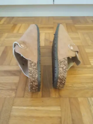 Zapatos invierno T.39 Beige/Marrón