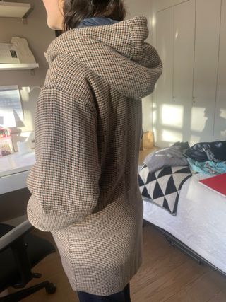 Chaquetón Zara cuadros. Talla 13 /14 .talla grande