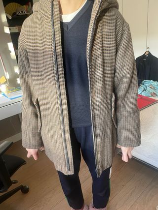 Chaquetón Zara cuadros. Talla 13 /14 .talla grande