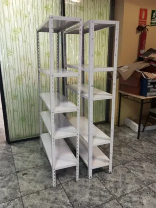 2 Estanterías Metálicas Blancas