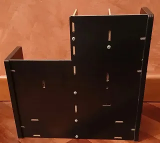 Organizer scrivania ufficio trucchi legno nero