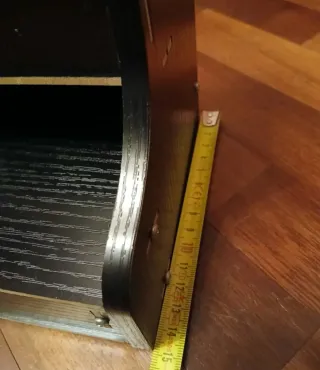 Organizer scrivania ufficio trucchi legno nero