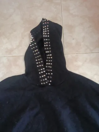 Jersey Zara Negro Tachuelas Talla S