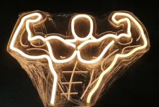 Lampada Neon LED "MUSCOLI"