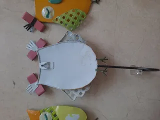 4 Perchas de Metal Decorativas de Búho