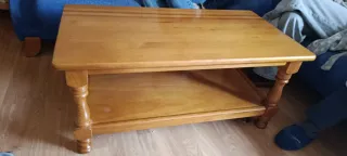 Mesa de centro de madera salón