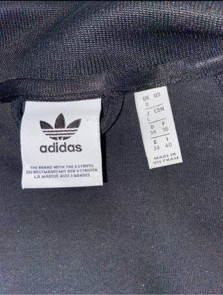 Chaqueta Adidas Negra con Rayas Blancas