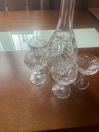 Juego copas con filo en oro