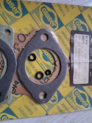 SEAT 127,FURA,PANDA,TERRA. JUEGO JUNTAS CARBURADOR
