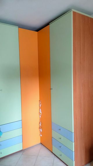 Armadio ad angolo componibile 3 pezzi