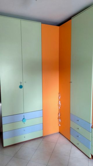 Armadio ad angolo componibile 3 pezzi