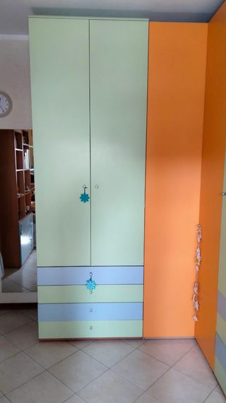 Armadio ad angolo componibile 3 pezzi