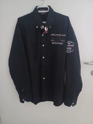 Camisa Paul & Shark Negra Talla L