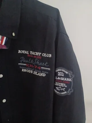 Camisa Paul & Shark Negra Talla L