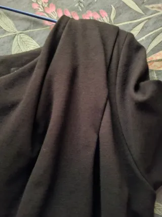 Vestido Mango Negro Manga Larga Talla M