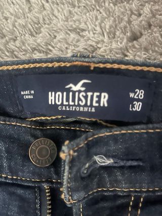 Pantalón Hollister 38 Extreme Skinny Azul