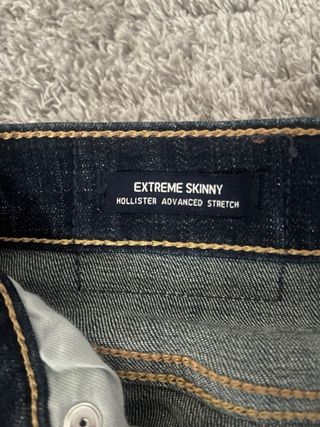 Pantalón Hollister 38 Extreme Skinny Azul