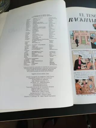Aventuras de TINTIN El tesoro de Rackham El Rojo