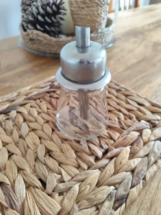 Juego té/café metal y cristal