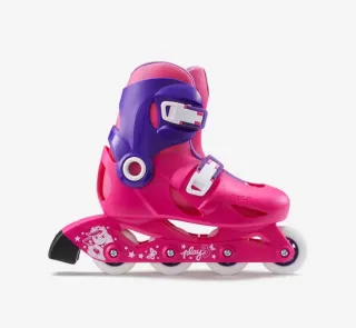 Patines Oxelo Play 3 Niña Rosa Talla 28-30