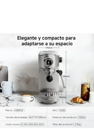 Cafetera Hibrew H10B Semi-automática Garantía