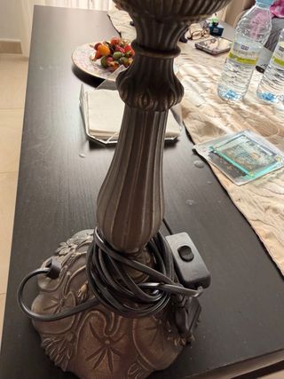 Lámpara Tiffany Cristal y Metal