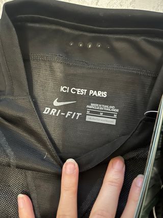 Camiseta PSG Negra Nike Talla M