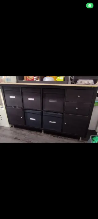 Estantería Kallax 8 cubos negra