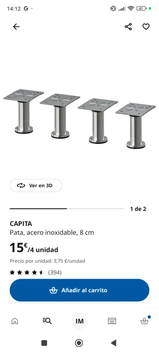 Estantería Kallax 8 cubos negra