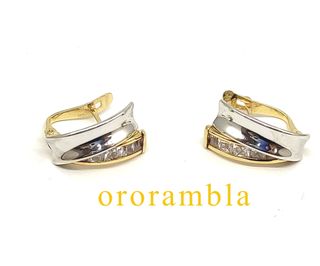 Pendientes Oro 18k con Circonitas