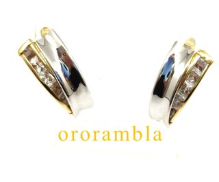 Pendientes Oro 18k con Circonitas