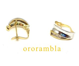 Pendientes Oro 18k con Circonitas