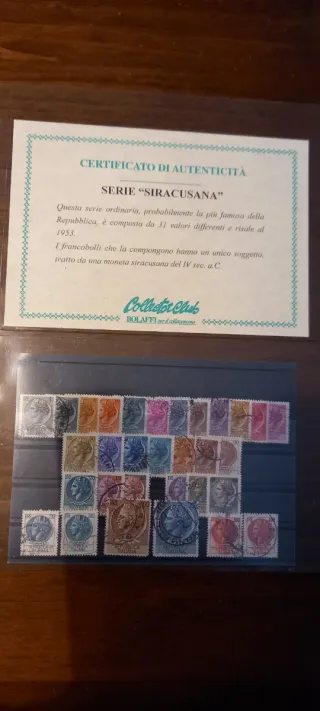 Francobolli Serie Siracusana Bolaffi